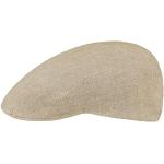 Stetson Madison Leinen Flatcap - Flat Cap aus Leinen Herren/Damen - Gefütterte Leinencap - Schirmmütze Frühjahr/Sommer - Sommercap beige 55 cm