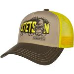 Gelbe Unifarbene Stetson Snapback-Caps aus Mesh für Herren Einheitsgröße für den für den Herbst 