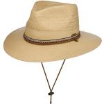 Geflochtene Stetson Panamahüte aus Leder 55 für Herren Übergrößen für den für den Sommer 