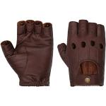 Braune Stetson Fingerlose Handschuhe & Halbfinger-Handschuhe aus Leder für Herren Größe 9 für den für den Sommer 