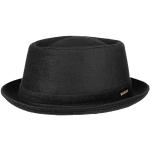 Schwarze Stetson Trilbies & Fedora-Hüte aus Filz 60 für Damen Übergrößen für den für den Winter 