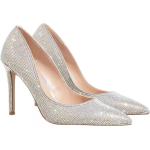 Silberne Steve Madden High Heels & Stiletto-Pumps aus Textil für Damen Größe 39 