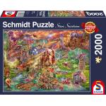 2000 Teile Schmidt Spiele Drachen Puzzles 