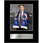 Steven Gerrard montiert Foto Display Glasgow Rangers