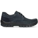 Blaue Wolky Fly Sneaker & Turnschuhe mit Schnürsenkel aus Leder leicht Größe 41 mit Absatzhöhe bis 3cm für den für den Winter 