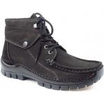 Schwarze Wolky Jump Stiefel aus Leder Größe 37 mit Absatzhöhe 5cm bis 7cm für den für den Winter 