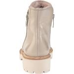 Weiße Lack-Optik Paul Green Ankle Boots & Klassische Stiefeletten mit Reißverschluss aus Textil für Damen mit Absatzhöhe bis 3cm 