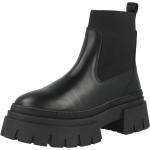 Reduzierte Schwarze About You Runde Ankle Boots & Klassische Stiefeletten aus Glattleder für Damen Größe 39 mit Absatzhöhe bis 3cm 