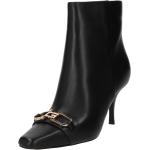 Reduzierte Schwarze Guess High Heel Stiefeletten & High Heel Boots mit Reißverschluss aus Glattleder für Damen Größe 40 mit Absatzhöhe 5cm bis 7cm 