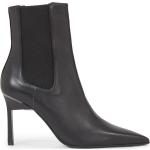 Reduzierte Schwarze Calvin Klein High Heel Stiefeletten & High Heel Boots für Damen Größe 41 
