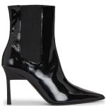Reduzierte Schwarze Calvin Klein High Heel Stiefeletten & High Heel Boots für Damen Größe 39 