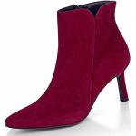 Rote Paul Green Spitze Pfennigabsatz High Heel Stiefeletten & High Heel Boots aus Leder für Damen Größe 38 mit Absatzhöhe 5cm bis 7cm 