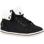 Schwarze Stiefelparadies High Top Sneaker & Sneaker Boots mit Schnalle Gefüttert für Damen Größe 42 für den für den Winter 