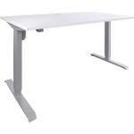 Weiße Moderne Nachhaltige Quadratische Schreibtisch-Gestelle aus Buche höhenverstellbar Breite 100-150cm, Höhe 100-150cm, Tiefe 50-100cm 