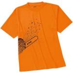 Orange Atmungsaktive Stihl T-Shirts aus Polyester Größe M 