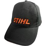 Schwarze Stihl Snapback-Caps aus Baumwolle für Herren Größe M 