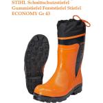 Orange Stihl Schnittschutzstiefel & Schnittschutzschuhe aus Gummi Größe 43 