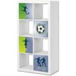 Stikkipix Fußball Möbelfolie | ER04 | Aufkleber-Set passend für das Regal EXPEDIT/KALLAX von IKEA (Möbel Nicht inklusive)