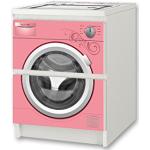 Stikkipix Kinderwaschmaschine rosa Möbelsticker/Aufkleber - NSD56 - für Kinderzimmer Kommode/Nachtisch MALM von IKEA Möbel Nicht Inklusive