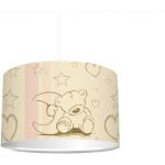 Kinderzimmer Lampenschirm "Teddy" KL02 | kinderleicht eine beige Teddybär-Lampe erstellen | als Steh- oder Hängeleuchte/Deckenlampe | perfekt für Teddy-begeisterte Mädchen & Jungen | STIKKIPIX