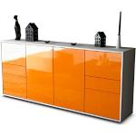 Orange Stil.Zeit Sideboards Hochglanz matt Breite 150-200cm, Höhe 150-200cm, Tiefe 0-50cm 