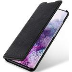 Schwarze StilGut Samsung Galaxy S20 Cases Art: Flip Cases mit Bildern aus Leder 