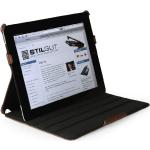 Braune StilGut iPad Hüllen & iPad Taschen Art: Flip Cases aus Kunstleder 