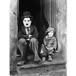 Bunte Moderne Charlie Chaplin Leinwanddrucke 