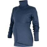 Blaue Streetwear Langärmelige Bio Stillmode aus Modal für Damen Größe M 