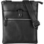 Schwarze Vintage STILORD Kleine Handtaschen aus Glattleder für Damen 