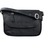 Schwarze Vintage STILORD Kleine Handtaschen aus Rindsleder für Damen 