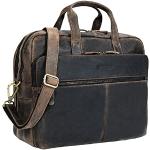 Vintage STILORD Herrenlehrertaschen aus Rindsleder mit Laptopfach Maxi / XXL 