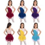Violette Ärmellose Kinderkleider mit Strass für Mädchen 
