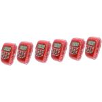 Rote Herrenarmbanduhren mit Digital-Zifferblatt mit Taschenrechner 