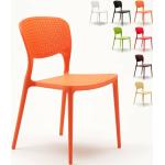 Reduzierte Orange Designer Stühle stapelbar 