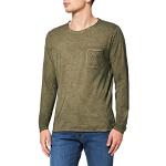 Olivgrüne Langärmelige Stockerpoint T-Shirts für Herren Größe XL 