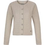 Beige Gepunktete Stockerpoint Trachten-Strickjacken aus Wolle trocknergeeignet für Damen Größe XL für den für den Herbst 