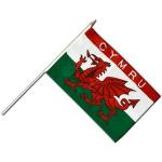 Flaggenfritze® Tischflagge gratis Aufkleber Tischfahne Wales 