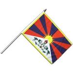 Flaggenfritze Stockflagge Tibet - 30 x 45 cm