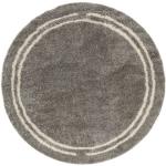 Graue Rugvista Runde Shaggy Teppiche 250 cm aus Polypropylen 