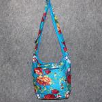 Blumenmuster Stofftaschen & Jutetaschen mit Reißverschluss aus Baumwolle klein 