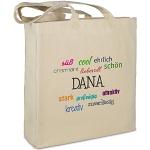 Stofftasche mit Namen Dana - Motiv Positive Eigens