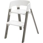 Stokke® Steps™ Stuhl / Kinderhochstuhl White Seat / Hazy Grey Legs 