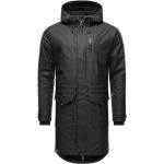 Schwarze Unifarbene Wasserdichte Stone Harbour Regenmäntel aus Fleece für Herren Größe 3 XL für den für den Winter 