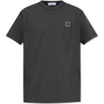 Dunkelgraue Stone Island T-Shirts aus Baumwolle für Herren Größe L 