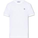 Reduzierte Weiße Stone Island T-Shirts für Herren Größe L 