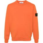 Orange Stone Island Herrensweatshirts aus Baumwolle Größe L 