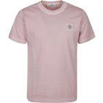 Pinke Stone Island T-Shirts aus Baumwolle für Herren Größe S 