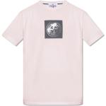 Pinke Kurzärmelige Stone Island T-Shirts aus Baumwolle für Herren Größe XXL 