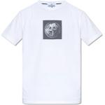 Weiße Kurzärmelige Stone Island T-Shirts für Herren Größe XXL 